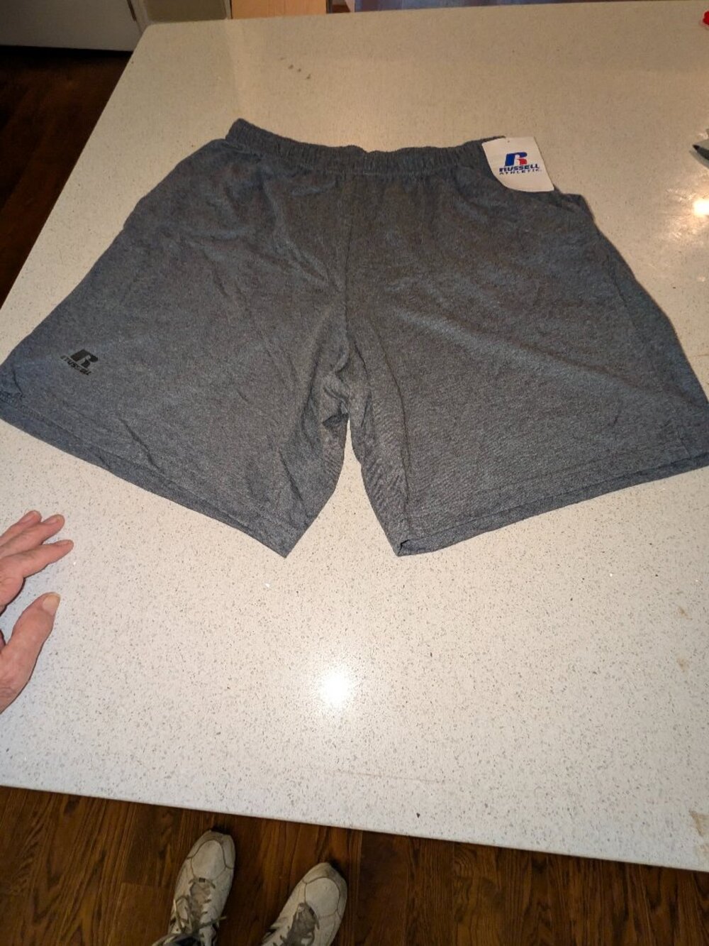 NEW w/Tags-Russell Athletic Mens Size M Cotton Blend Shorts w/Pockets&Drawstring